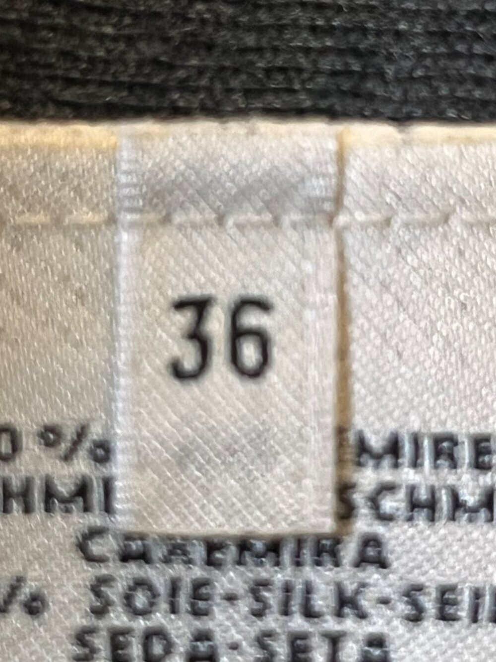 HERMES PULL COL MONTANT MOCK NECK LOGO SWEATER NWOT CASHMERE & SILK BLEND - 36 - Picture 9 of 11